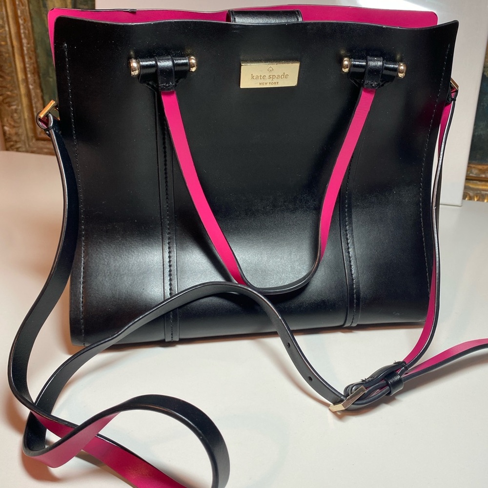 Kate Spade Black & Hot Pink Purse